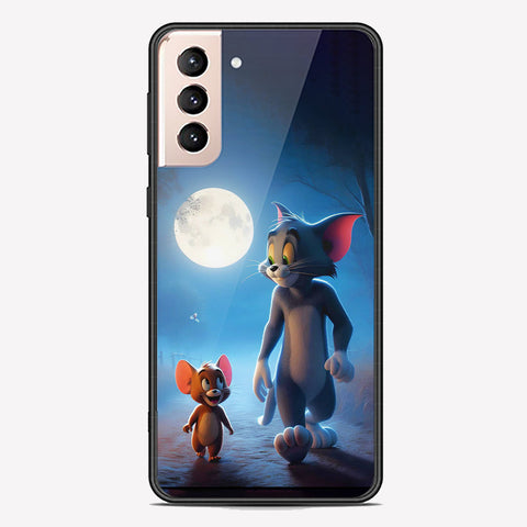 Samsung Galaxy S21 Plus 5G Cover - Tom & Jerry Series - Premium Printed Metal soft Bumper shock Proof Case