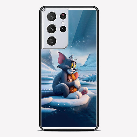 Samsung Galaxy S21 Ultra 5G Cover - Tom & Jerry Series - Premium Printed Metal soft Bumper shock Proof Case