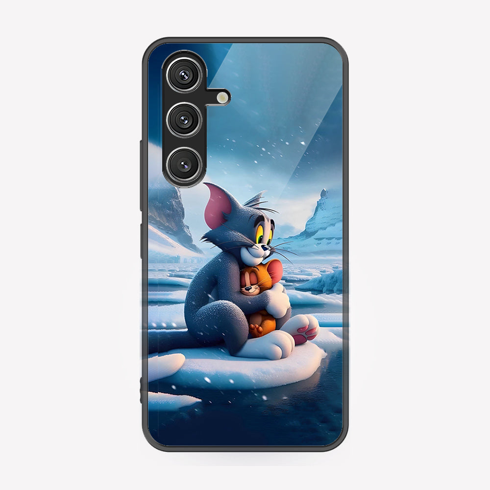 Samsung Galaxy S24 Cover - Tom & Jerry Series - Premium Printed Metal soft Bumper shock Proof Case