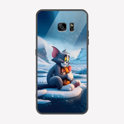 Samsung Galaxy S6 Edge Plus Cover - Tom & Jerry Series - Premium Printed Metal soft Bumper shock Proof Case