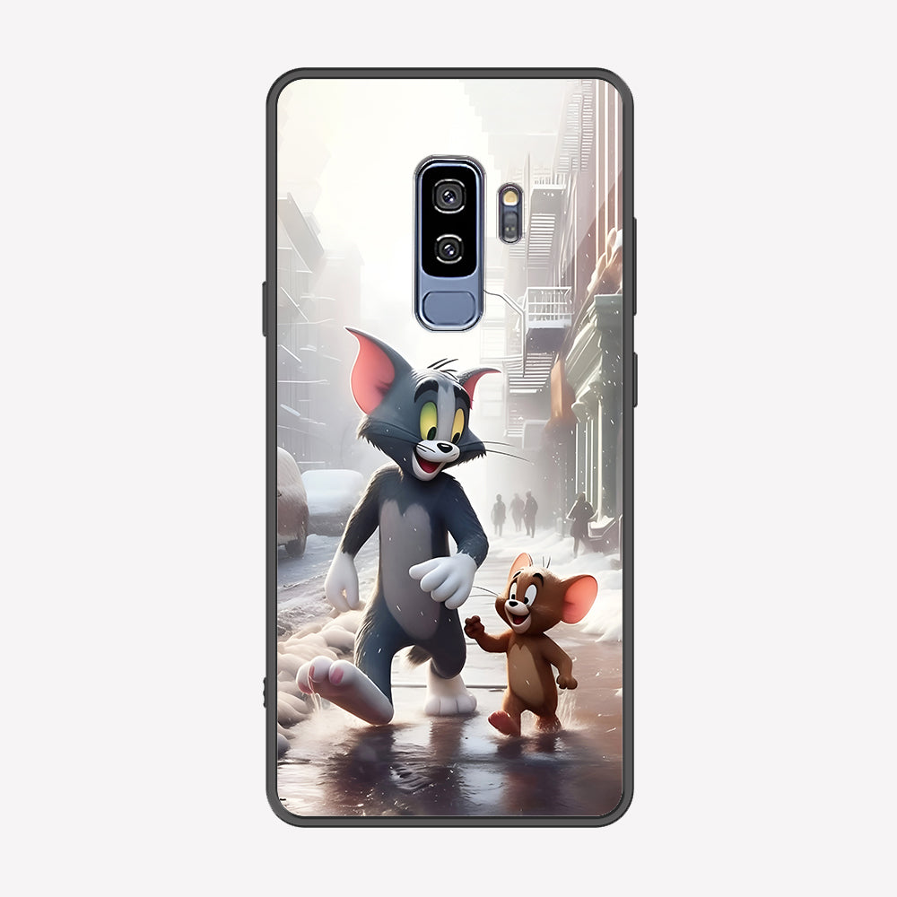 Samsung Galaxy S9 Plus Cover - Tom & Jerry Series - Premium Printed Metal soft Bumper shock Proof Case