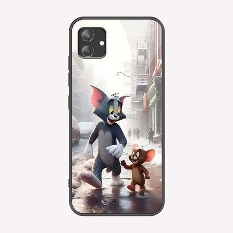 Samsung Galaxy M13 5G Cover - Tom & Jerry Series - Premium Printed Metal soft Bumper shock Proof Case