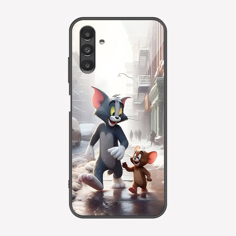 Samsung Galaxy A04s Cover - Tom & Jerry Series - Premium Printed Metal soft Bumper shock Proof Case
