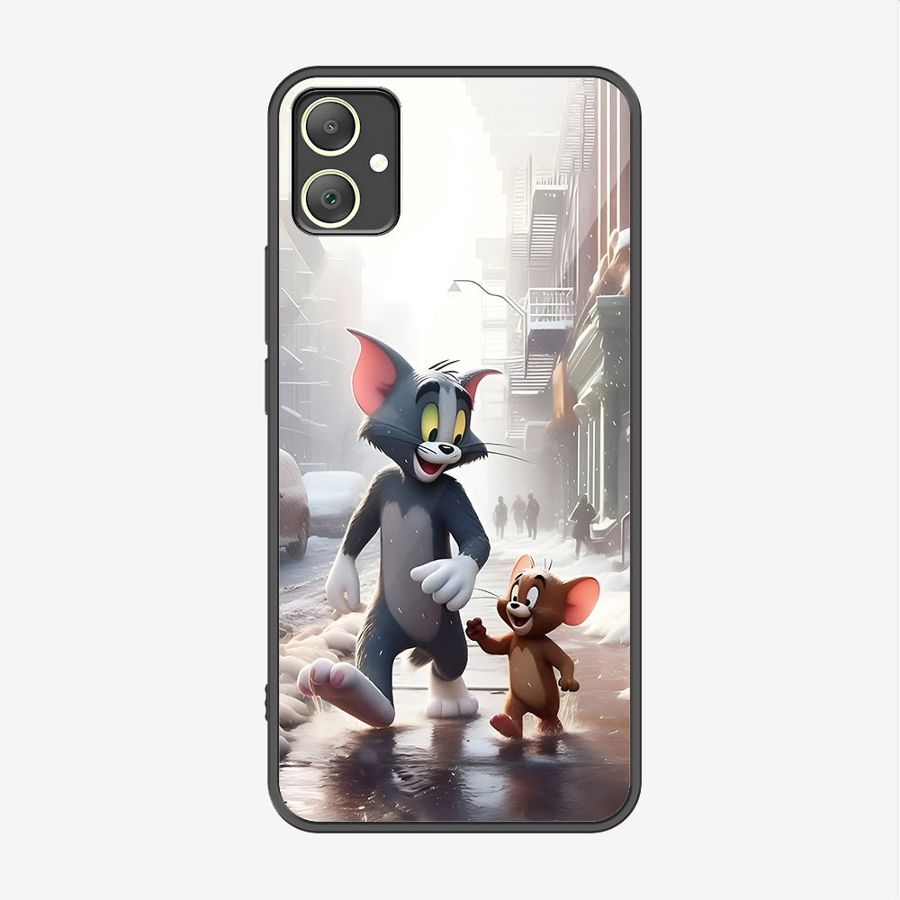 Samsung Galaxy A05 Cover - Tom & Jerry Series - Premium Printed Metal soft Bumper shock Proof Case
