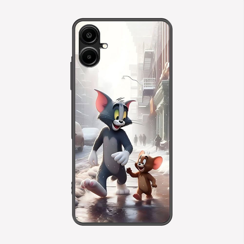Samsung Galaxy A06 Cover - Tom & Jerry Series - Premium Printed Metal soft Bumper shock Proof Case