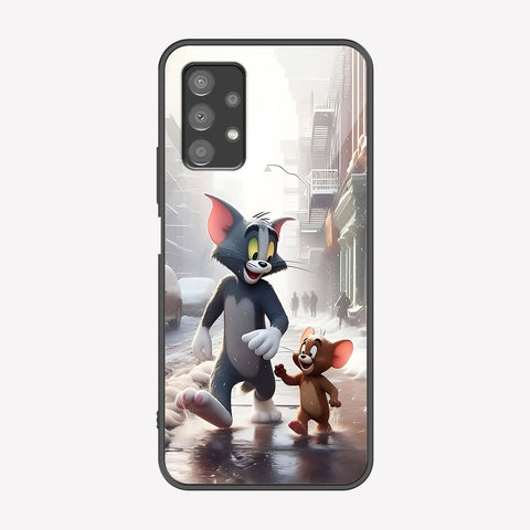 Samsung Galaxy A13 Cover - Tom & Jerry Series - Premium Printed Metal soft Bumper shock Proof Case