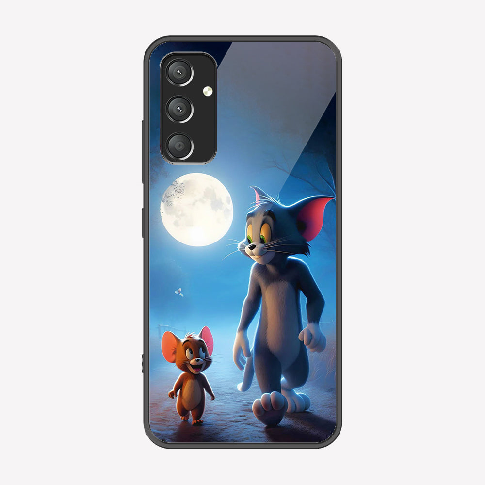 Samsung Galaxy A14 Cover - Tom & Jerry Series - Premium Printed Metal soft Bumper shock Proof Case