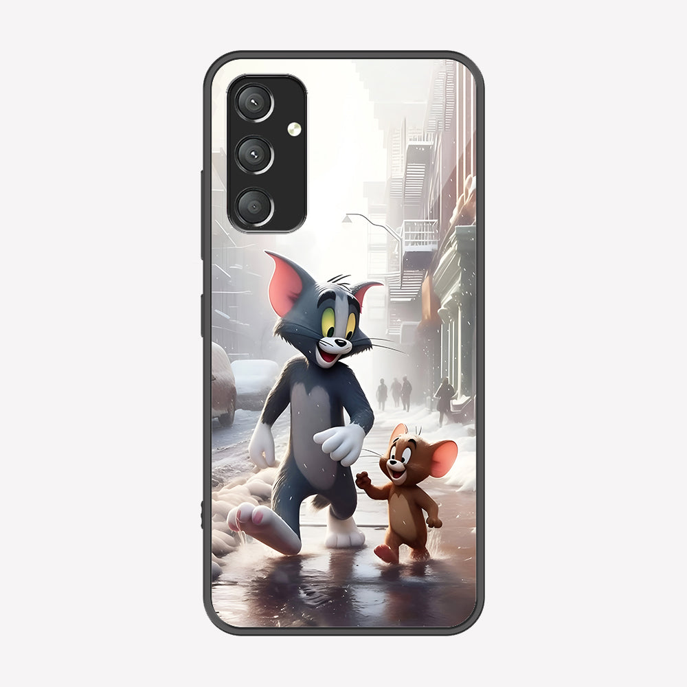 Samsung Galaxy A14 5G Cover - Tom & Jerry Series - Premium Printed Metal soft Bumper shock Proof Case