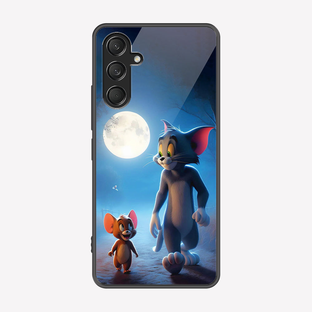 Samsung Galaxy A16 Cover - Tom & Jerry Series - Premium Printed Metal soft Bumper shock Proof Case
