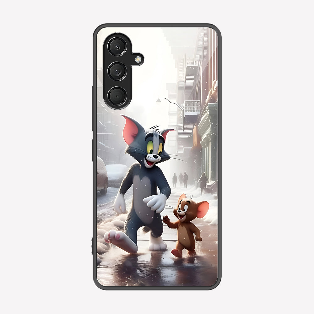 Samsung Galaxy A16 5G Cover - Tom & Jerry Series - Premium Printed Metal soft Bumper shock Proof Case