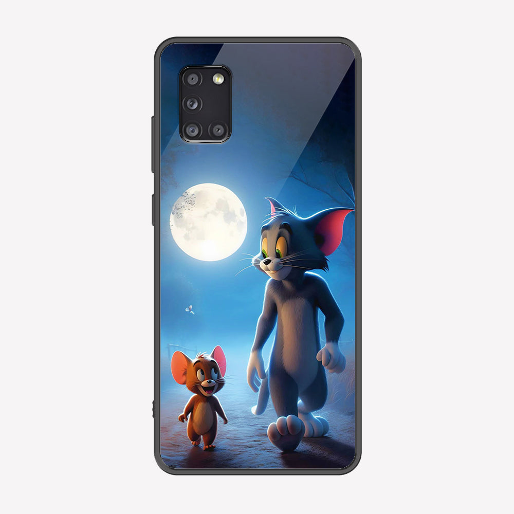 Samsung Galaxy A31 Cover - Tom & Jerry Series - Premium Printed Metal soft Bumper shock Proof Case