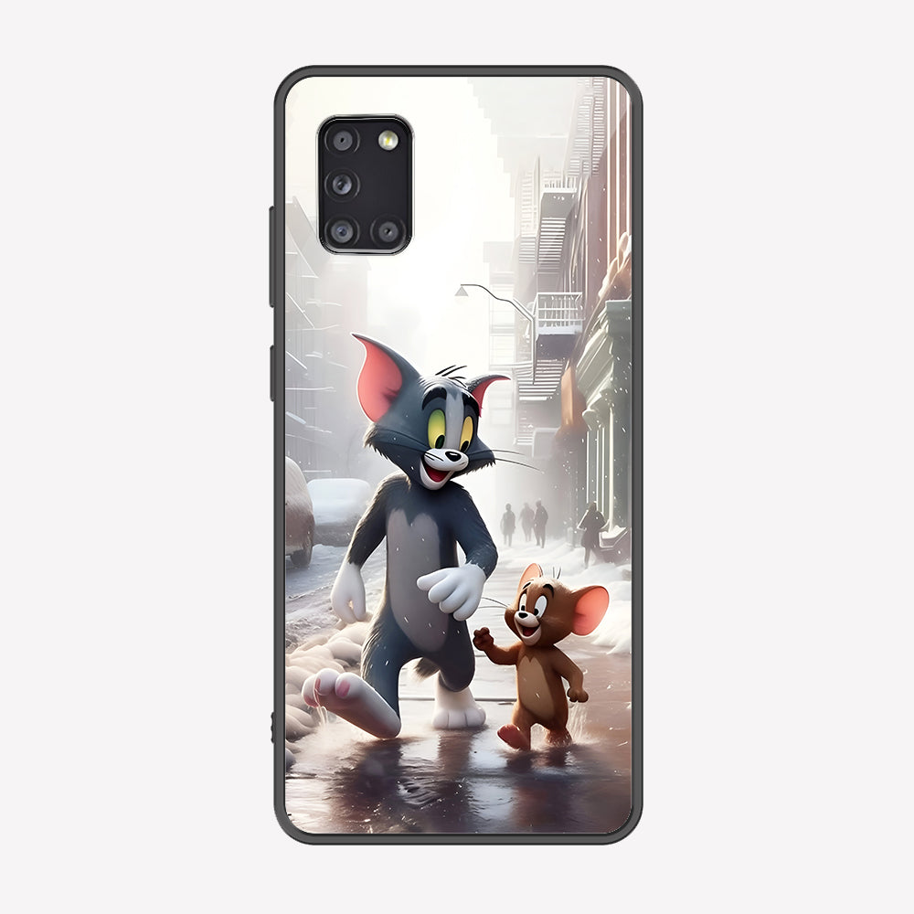 Samsung Galaxy A31 Cover - Tom & Jerry Series - Premium Printed Metal soft Bumper shock Proof Case