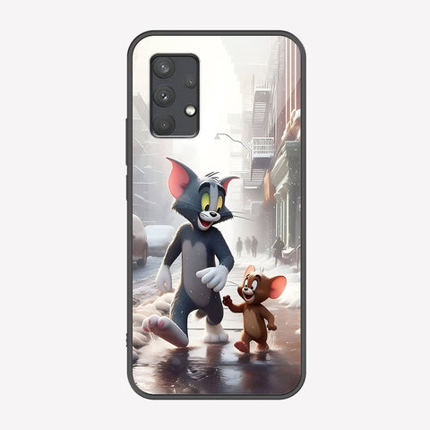 Samsung Galaxy A33 5G Cover - Tom & Jerry Series - Premium Printed Metal soft Bumper shock Proof Case