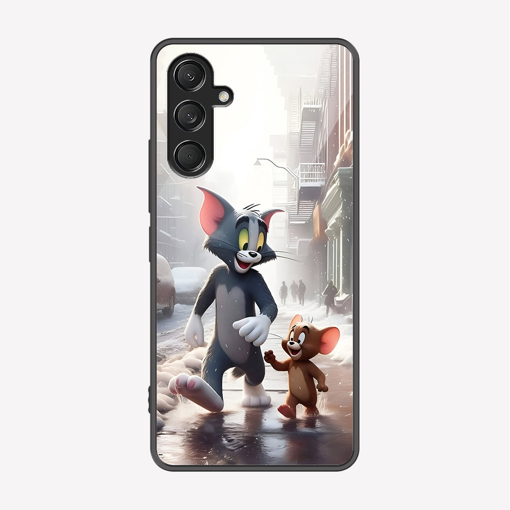 Samsung Galaxy A36 Cover - Tom & Jerry Series - Premium Printed Metal soft Bumper shock Proof Case