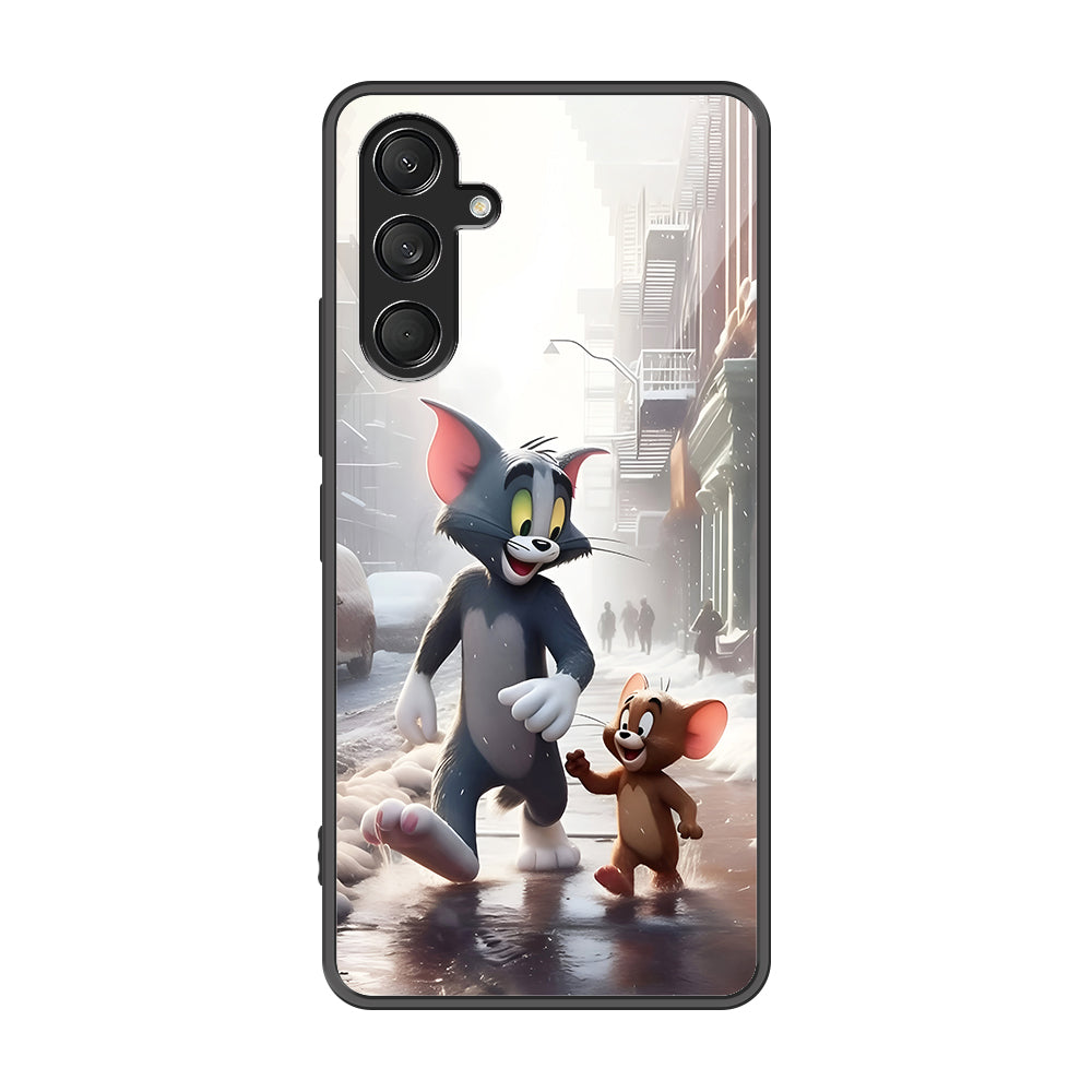 Samsung Galaxy A56 Cover - Tom & Jerry Series - Premium Printed Metal soft Bumper shock Proof Case