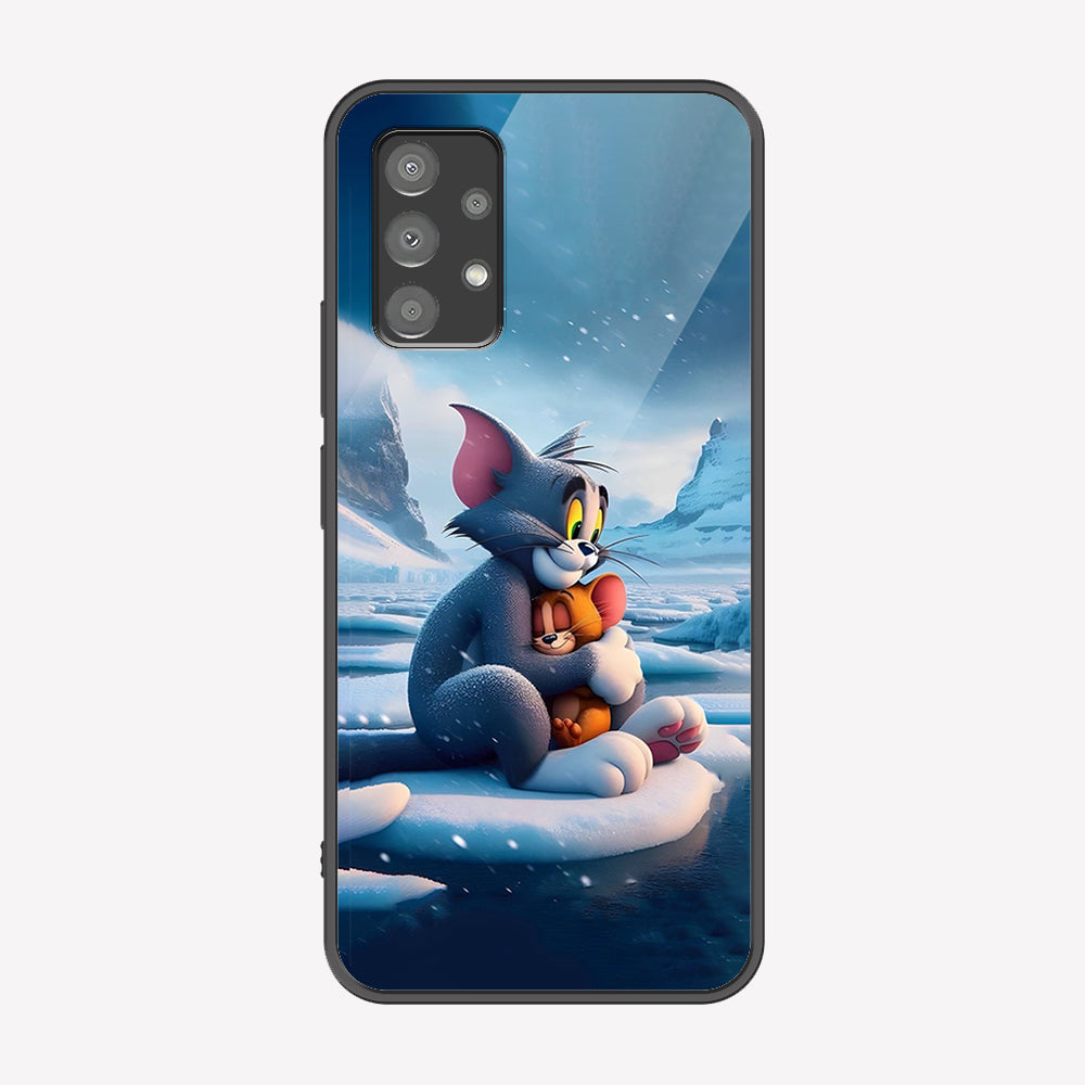 Samsung Galaxy A73 5G Cover - Tom & Jerry Series - Premium Printed Metal soft Bumper shock Proof Case