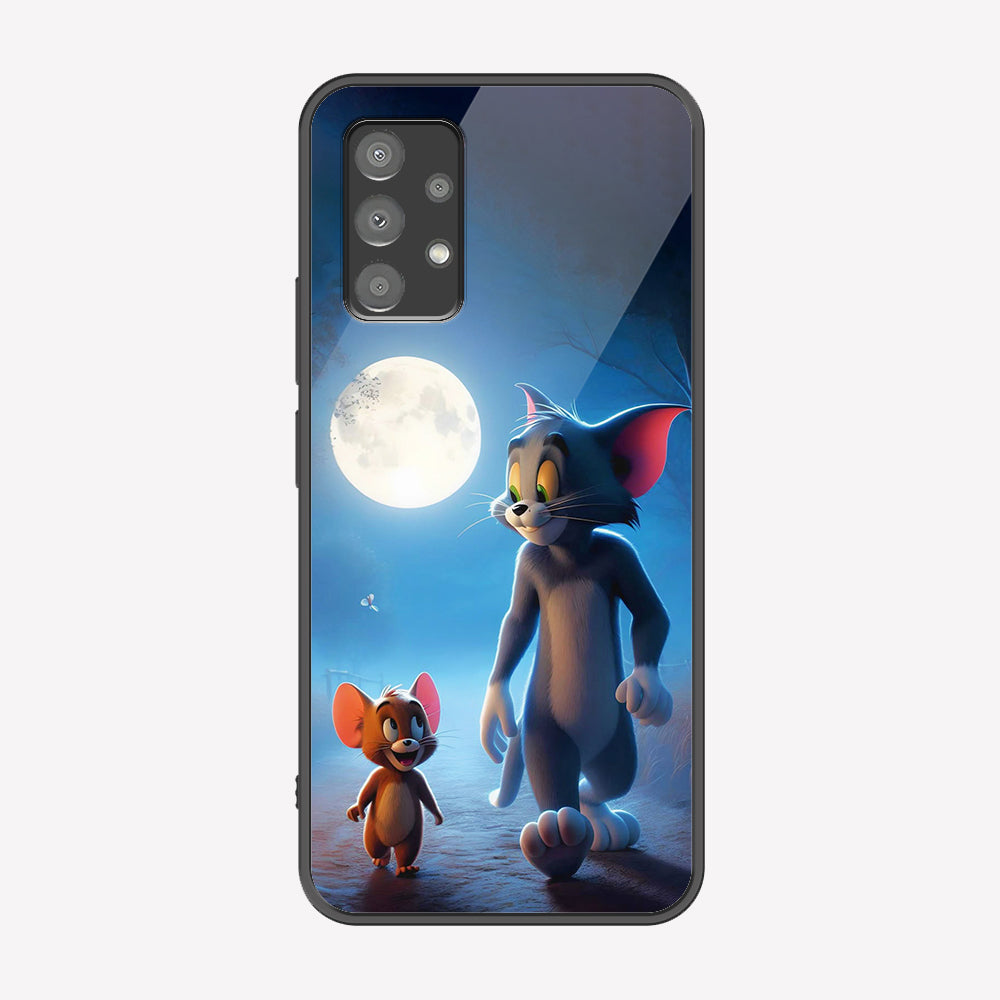 Samsung Galaxy A73 5G Cover - Tom & Jerry Series - Premium Printed Metal soft Bumper shock Proof Case