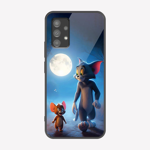 Samsung Galaxy A73 5G Cover - Tom & Jerry Series - Premium Printed Metal soft Bumper shock Proof Case