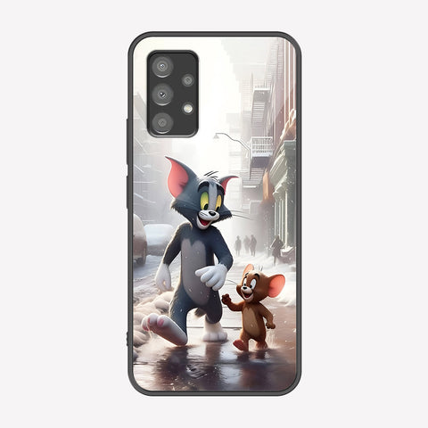 Samsung Galaxy A73 5G Cover - Tom & Jerry Series - Premium Printed Metal soft Bumper shock Proof Case