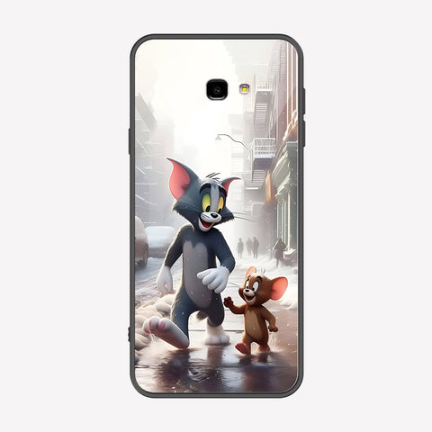 Samsung Galaxy J4 Plus Cover - Tom & Jerry Series - Premium Printed Metal soft Bumper shock Proof Case