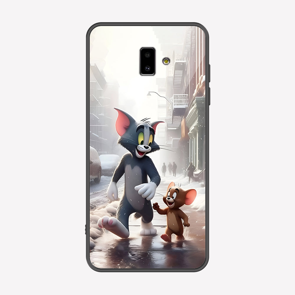 Samsung Galaxy J6 Plus 2018 Cover - Tom & Jerry Series - Premium Printed Metal soft Bumper shock Proof Case