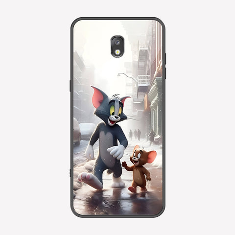 Samsung Galaxy J7 2015 Cover - Tom & Jerry Series - Premium Printed Metal soft Bumper shock Proof Case