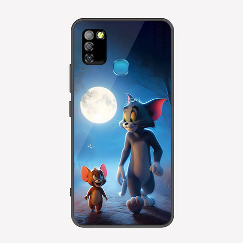 Infinix Smart 5 Cover - Tom & Jerry Series - Premium Printed Metal soft Bumper shock Proof Case