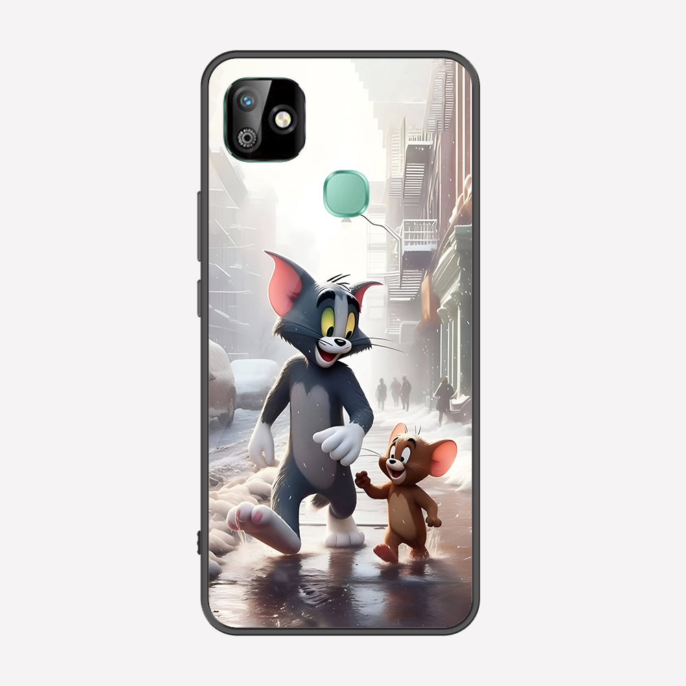 Infinix Smart 6 HD Cover - Tom & Jerry Series - Premium Printed Metal soft Bumper shock Proof Case