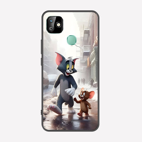 Infinix Smart 6 HD Cover - Tom & Jerry Series - Premium Printed Metal soft Bumper shock Proof Case