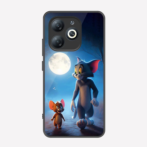 Tecno Spark 20 Cover - Tom & Jerry Series - Premium Printed Metal soft Bumper shock Proof Case