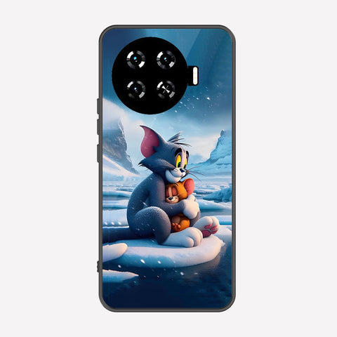 Tecno Spark 20 Pro Plus Cover - Tom & Jerry Series - Premium Printed Metal soft Bumper shock Proof Case