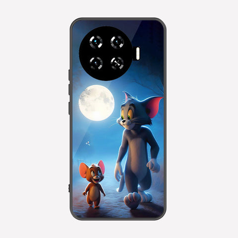 Tecno Spark 20 Pro Plus Cover - Tom & Jerry Series - Premium Printed Metal soft Bumper shock Proof Case