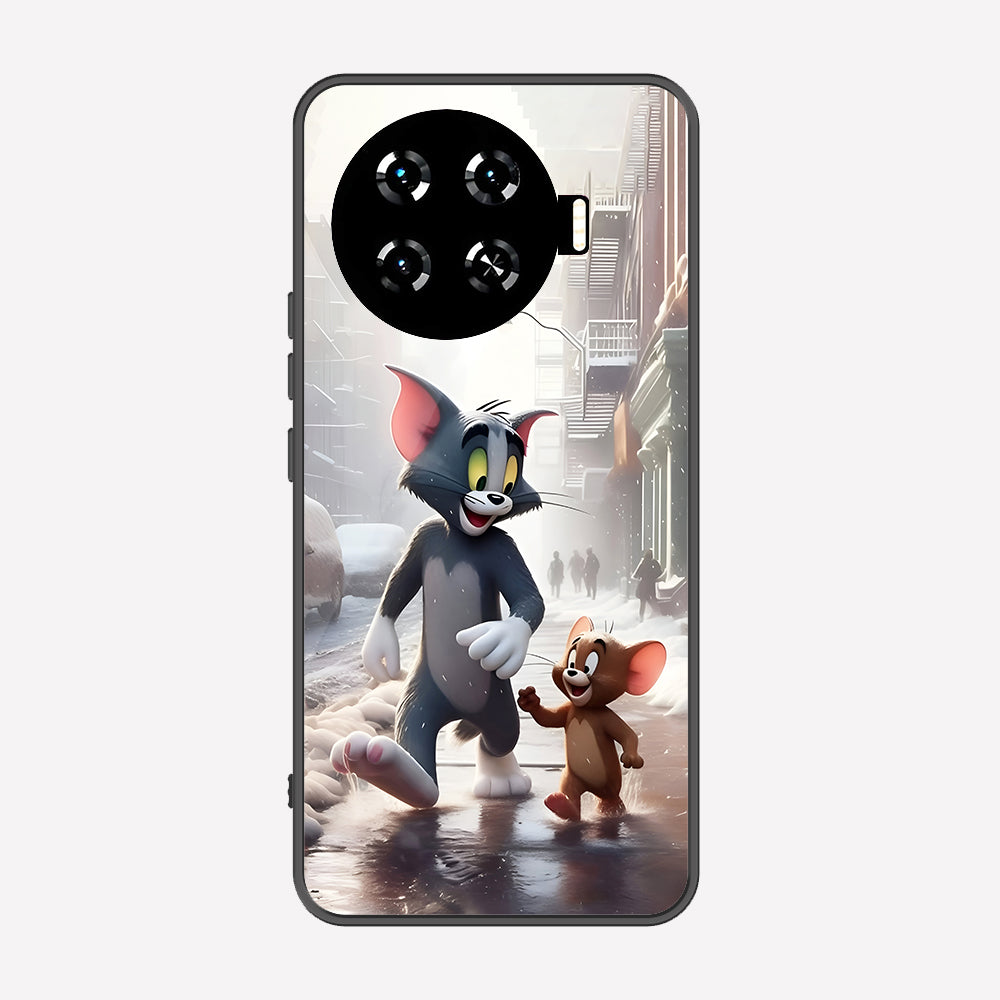 Tecno Spark 20 Pro Plus Cover - Tom & Jerry Series - Premium Printed Metal soft Bumper shock Proof Case