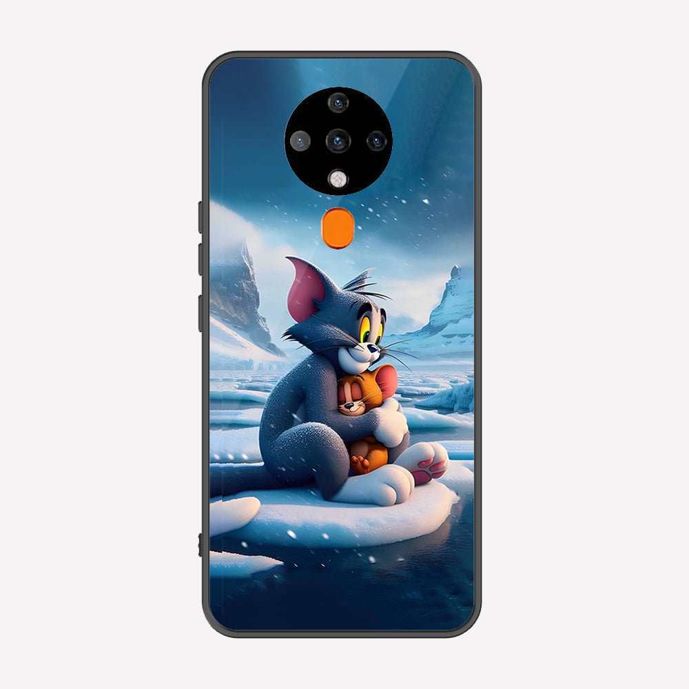 Tecno Spark 6 Cover - Tom & Jerry Series - Premium Printed Metal soft Bumper shock Proof Case