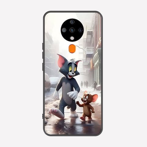 Tecno Spark 6 Cover - Tom & Jerry Series - Premium Printed Metal soft Bumper shock Proof Case
