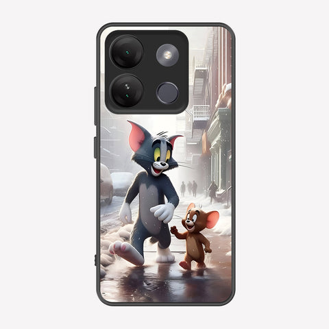 Tecno Spark Go 2023 Cover - Tom & Jerry Series - Premium Printed Metal soft Bumper shock Proof Case