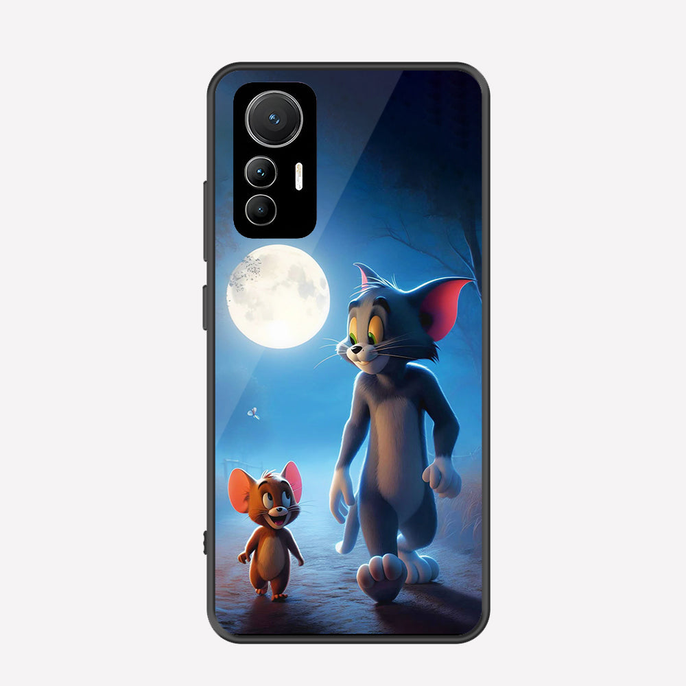 Xiaomi 12 Lite Cover - Tom & Jerry Series - Premium Printed Metal soft Bumper shock Proof Case