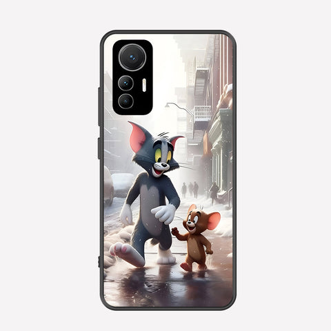 Xiaomi 12 Lite Cover - Tom & Jerry Series - Premium Printed Metal soft Bumper shock Proof Case