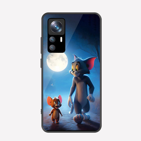 Xiaomi 12T Pro Cover - Tom & Jerry Series - Premium Printed Metal soft Bumper shock Proof Case