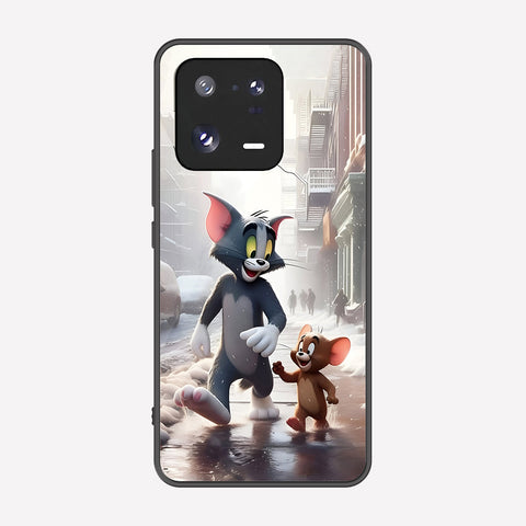 Xiaomi 13 Pro Cover - Tom & Jerry Series - Premium Printed Metal soft Bumper shock Proof Case