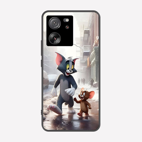 Xiaomi 13T Pro Cover - Tom & Jerry Series - Premium Printed Metal soft Bumper shock Proof Case