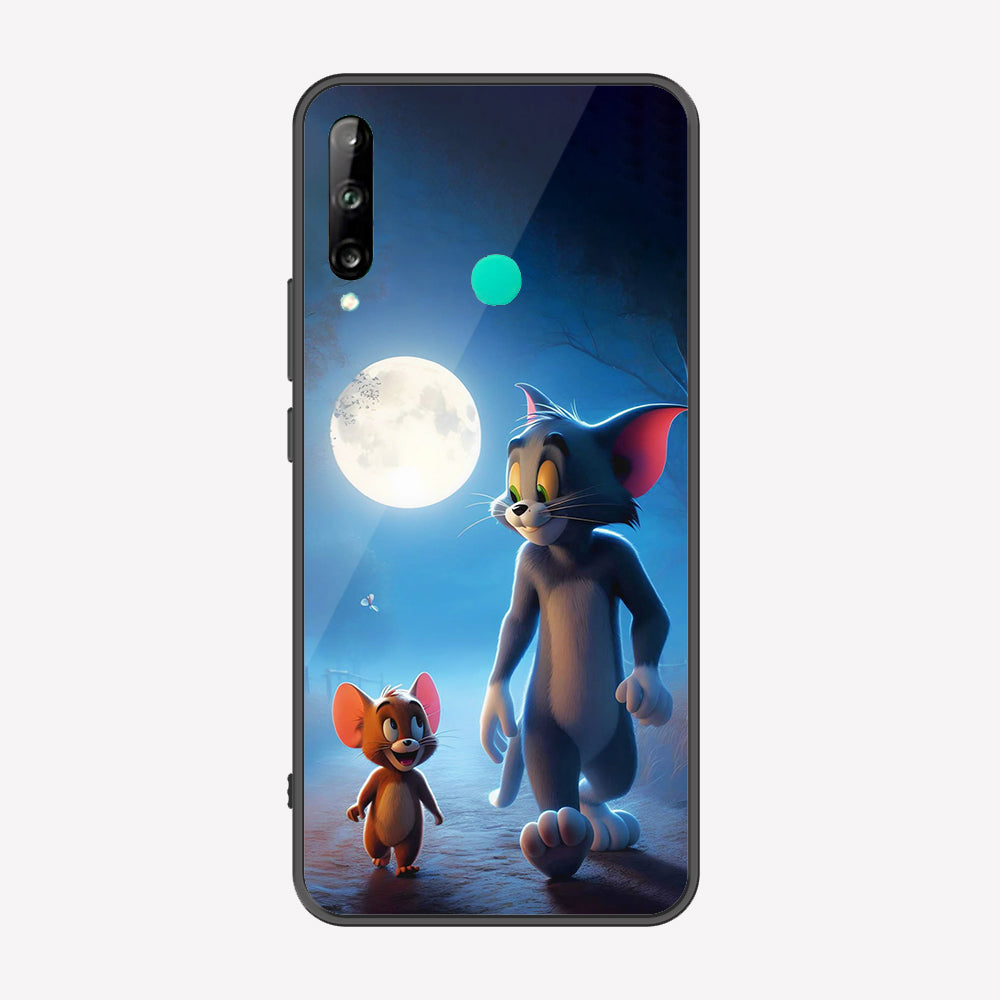 Huawei Y7p Cover - Tom & Jerry Series - Premium Printed Metal soft Bumper shock Proof Case