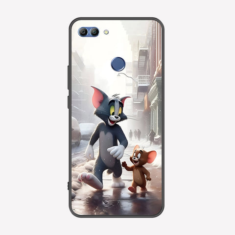 Huawei Y9 2018 Cover - Tom & Jerry Series - Premium Printed Metal soft Bumper shock Proof Case