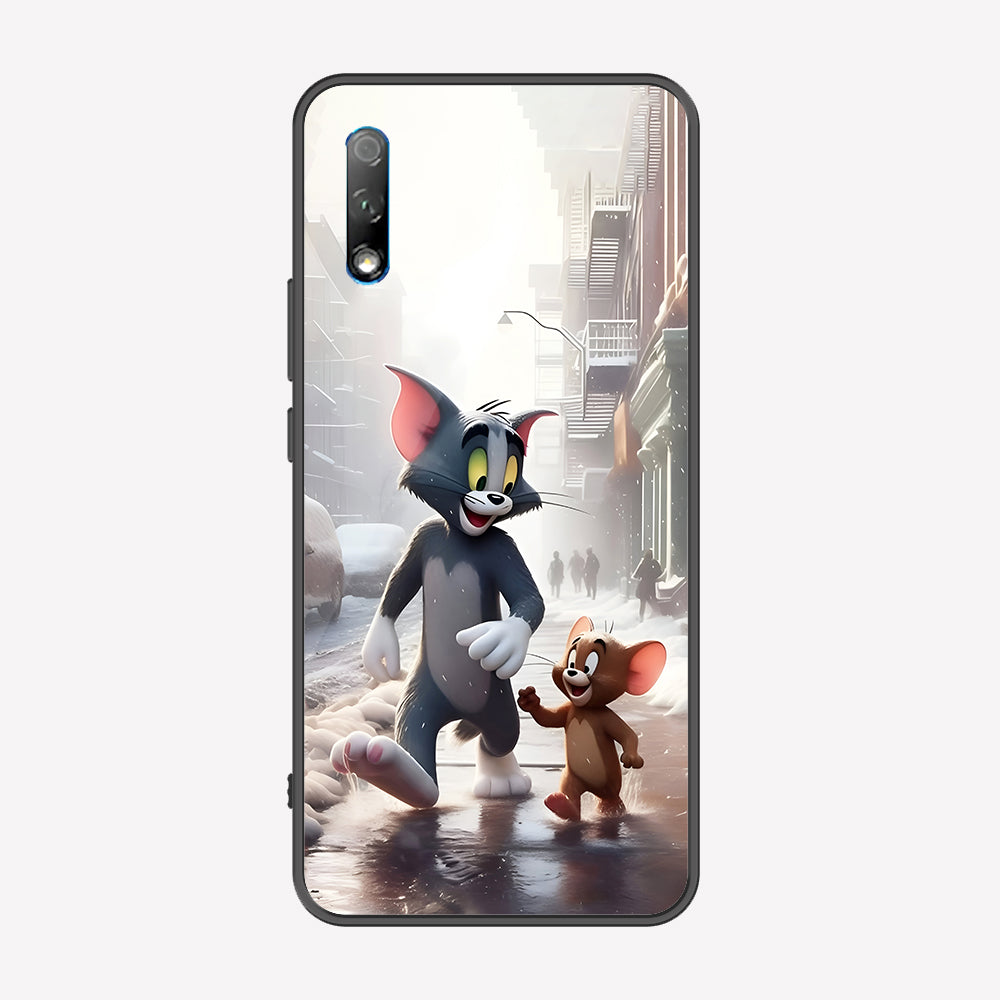 Honor 9X Cover - Tom & Jerry Series - Premium Printed Metal soft Bumper shock Proof Case