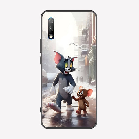 Honor 9X Pro Cover - Tom & Jerry Series - Premium Printed Metal soft Bumper shock Proof Case