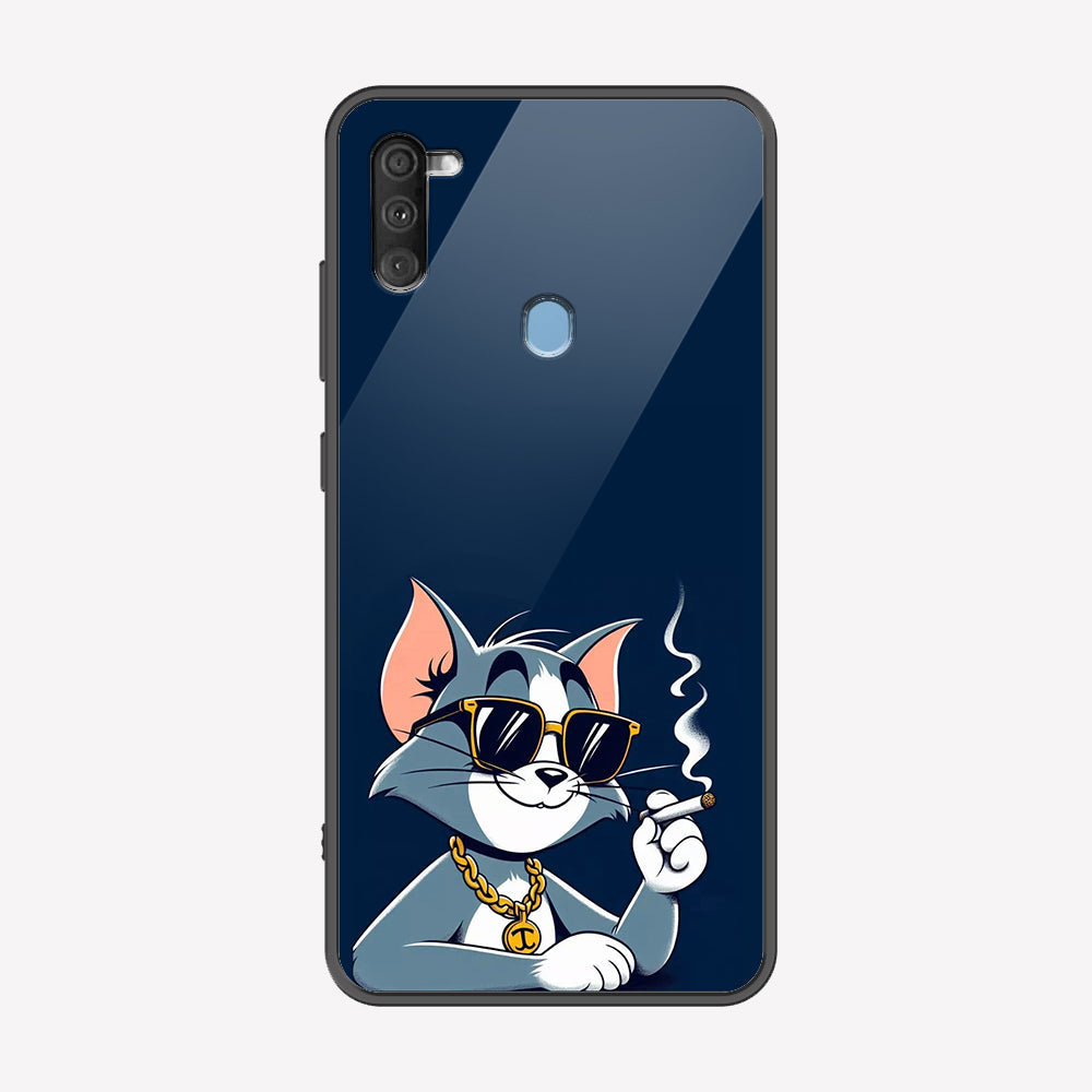 Samsung Galaxy A10 Cover - Charsi Tom Series - Premium Printed Metal soft Bumper shock Proof Case