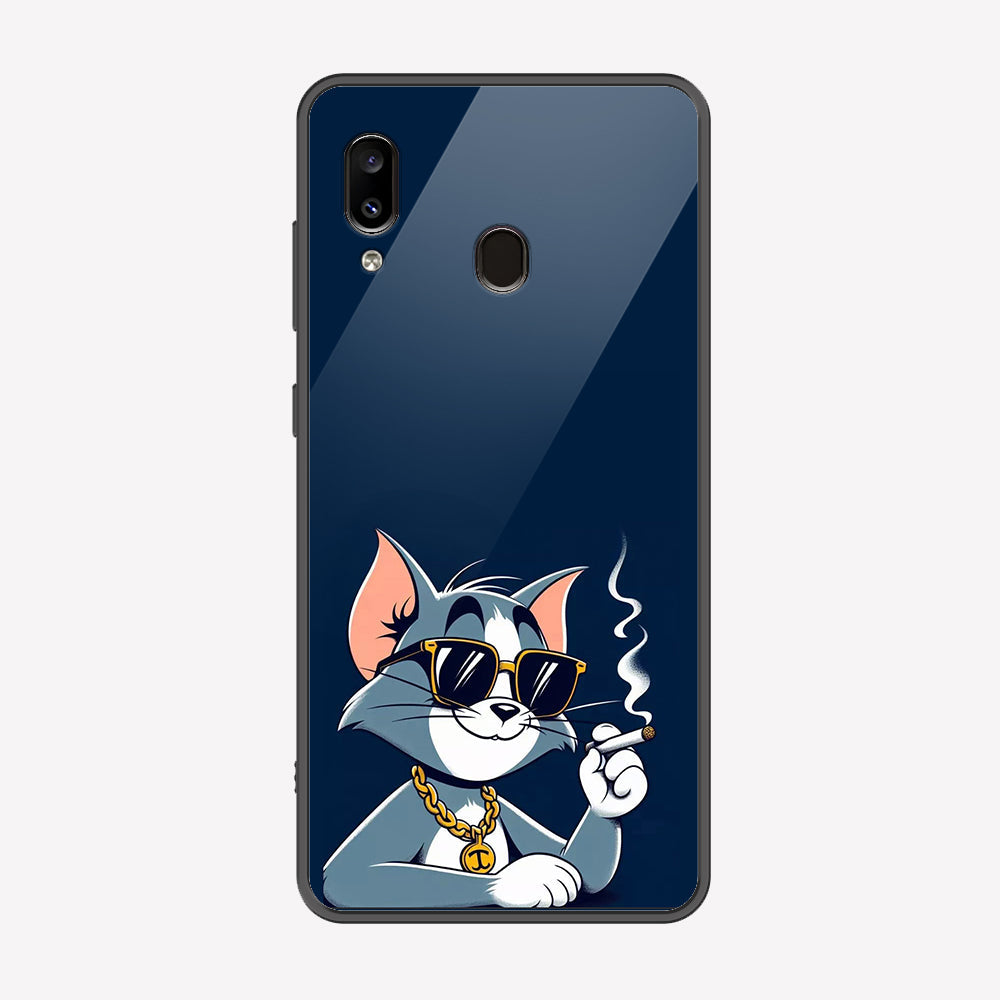Samsung Galaxy A20 Cover - Charsi Tom Series - Premium Printed Metal soft Bumper shock Proof Case