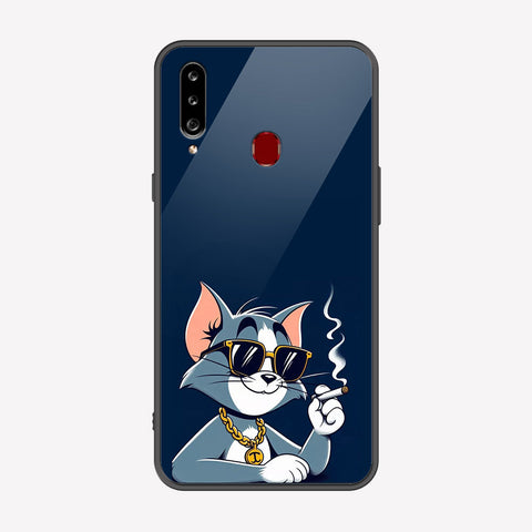 Samsung Galaxy A20s Cover - Charsi Tom Series - Premium Printed Metal soft Bumper shock Proof Case