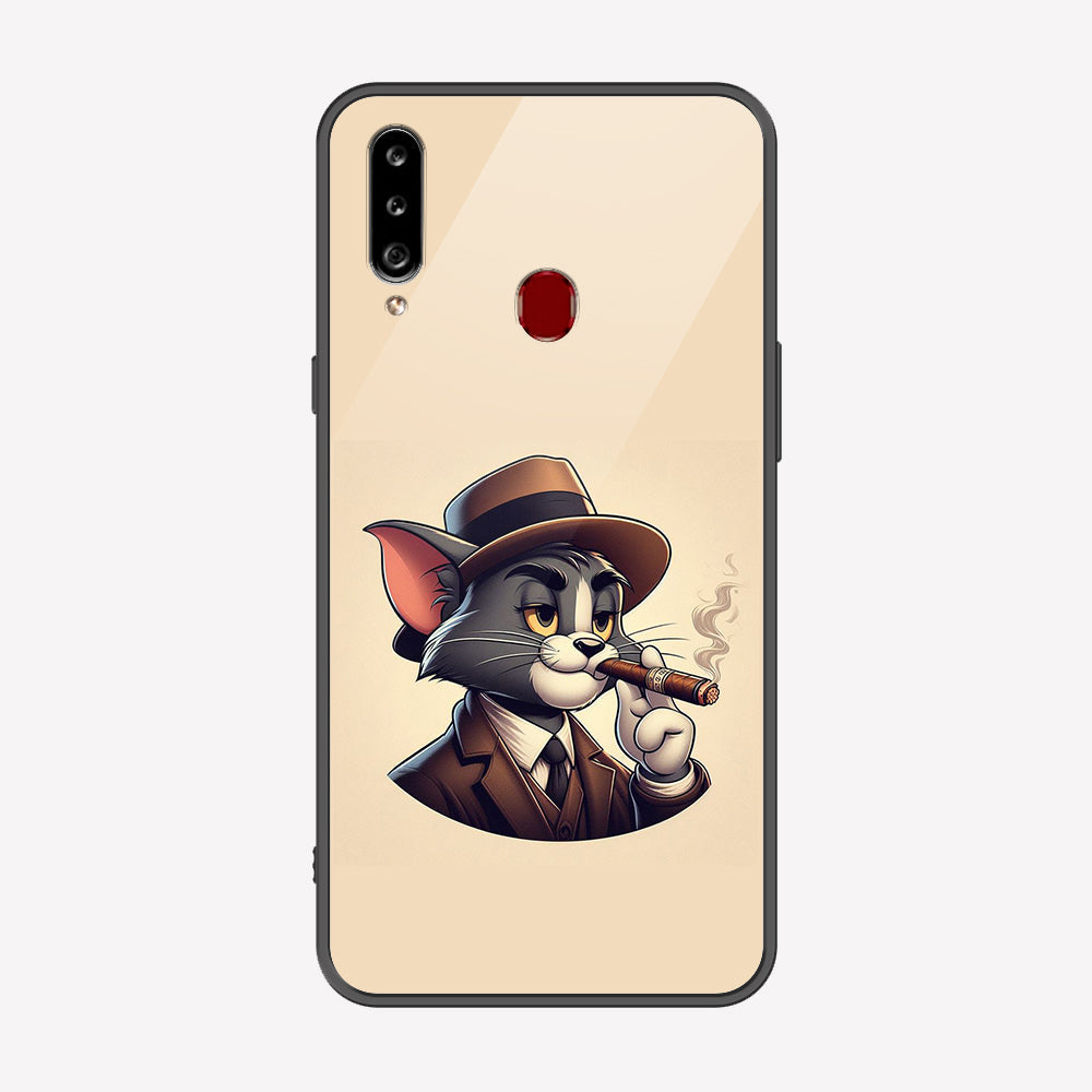Samsung Galaxy A20s Cover - Charsi Tom Series - Premium Printed Metal soft Bumper shock Proof Case