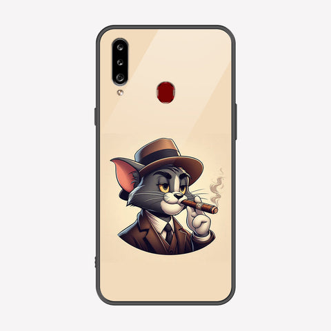 Samsung Galaxy A20s Cover - Charsi Tom Series - Premium Printed Metal soft Bumper shock Proof Case